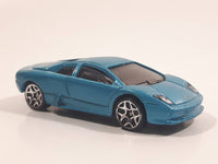 2011 Hot Wheels HW Exotics Lamborghini Murcielago Metalflake Aqua Die Cast Toy Car Vehicle