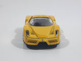 2011 Hot Wheels Night Burnerz Enzo Ferrari Yellow Die Cast Toy Super Car Vehicle