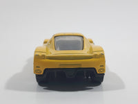 2011 Hot Wheels Night Burnerz Enzo Ferrari Yellow Die Cast Toy Super Car Vehicle