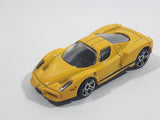 2011 Hot Wheels Night Burnerz Enzo Ferrari Yellow Die Cast Toy Super Car Vehicle