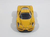 2011 Hot Wheels Night Burnerz Enzo Ferrari Yellow Die Cast Toy Super Car Vehicle