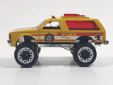 2016 Hot Wheels HW Rescue Blazer 4x4 Yellow Die Cast Toy Car SUV Vehicle