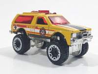 2016 Hot Wheels HW Rescue Blazer 4x4 Yellow Die Cast Toy Car SUV Vehicle