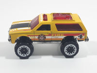 2016 Hot Wheels HW Rescue Blazer 4x4 Yellow Die Cast Toy Car SUV Vehicle