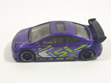 2010 Hot Wheels Hot Tunerz 2006 Honda Civic SI Purple Die Cast Toy Car Vehicle