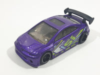 2010 Hot Wheels Hot Tunerz 2006 Honda Civic SI Purple Die Cast Toy Car Vehicle