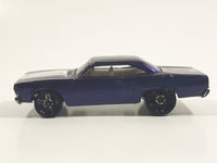 2005 Hot Wheels Muscle Mania '70 Roadrunner Dark Purple Die Cast Toy Muscle Car Vehicle