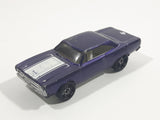 2005 Hot Wheels Muscle Mania '70 Roadrunner Dark Purple Die Cast Toy Muscle Car Vehicle