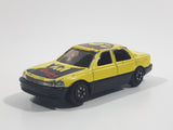 Yatming No. 806 Toyota Celsior Lexus LS400 #6 YM Racing Yellow Die Cast Toy Race Car Vehicle