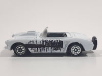 Yatming Style 1957 Corvette Convertible White Die Cast Toy Car Vehicle