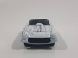 Yatming Style 1957 Corvette Convertible White Die Cast Toy Car Vehicle