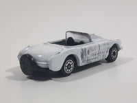 Yatming Style 1957 Corvette Convertible White Die Cast Toy Car Vehicle