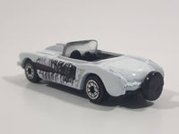 Yatming Style 1957 Corvette Convertible White Die Cast Toy Car Vehicle