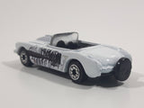 Yatming Style 1957 Corvette Convertible White Die Cast Toy Car Vehicle