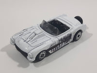 Yatming Style 1957 Corvette Convertible White Die Cast Toy Car Vehicle