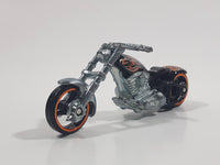 2009 Hot Wheels OCC Splitback Motorcycle Black Die Cast Toy Car Vehicle