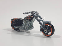 2009 Hot Wheels OCC Splitback Motorcycle Black Die Cast Toy Car Vehicle