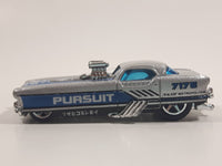 2002 Hot Wheels Metrorail 1950s Nash Metropolitan Silver 7175 Police Pursuit Cop Car Die Cast Toy Car Hot Rod Vehicle