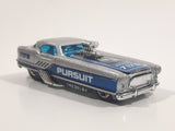 2002 Hot Wheels Metrorail 1950s Nash Metropolitan Silver 7175 Police Pursuit Cop Car Die Cast Toy Car Hot Rod Vehicle