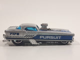 2002 Hot Wheels Metrorail 1950s Nash Metropolitan Silver 7175 Police Pursuit Cop Car Die Cast Toy Car Hot Rod Vehicle