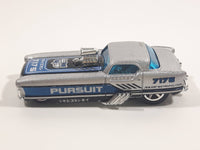 2002 Hot Wheels Metrorail 1950s Nash Metropolitan Silver 7175 Police Pursuit Cop Car Die Cast Toy Car Hot Rod Vehicle