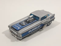 2002 Hot Wheels Metrorail 1950s Nash Metropolitan Silver 7175 Police Pursuit Cop Car Die Cast Toy Car Hot Rod Vehicle