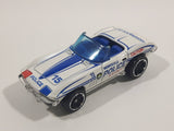 2012 Hot Wheels Main Street '65 Corvette Convertible White Die Cast Toy Car Vehicle