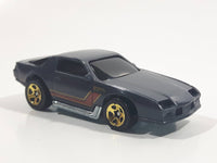 2013 Hot Wheels Muscle Mania Camaro Z28 Flat Dark Grey Die Cast Toy Car Vehicle