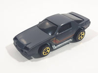 2013 Hot Wheels Muscle Mania Camaro Z28 Flat Dark Grey Die Cast Toy Car Vehicle