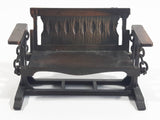 Vintage 1976 Durham Industries Holly Hobbie "Old Fashioned Collectors Miniatures" No. 35 Die Cast Metal Antique Bench Swing