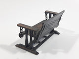 Vintage 1976 Durham Industries Holly Hobbie "Old Fashioned Collectors Miniatures" No. 35 Die Cast Metal Antique Bench Swing