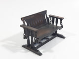 Vintage 1976 Durham Industries Holly Hobbie "Old Fashioned Collectors Miniatures" No. 35 Die Cast Metal Antique Bench Swing