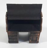 Vintage 1975 Durham Industries Holly Hobbie "Old Fashioned Collectors Miniatures" No. 11 Die Cast Metal Antique Roll Top Desk That Opens