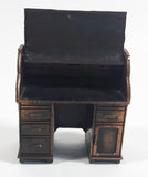 Vintage 1975 Durham Industries Holly Hobbie "Old Fashioned Collectors Miniatures" No. 11 Die Cast Metal Antique Roll Top Desk That Opens
