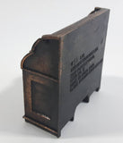 Vintage 1975 Durham Industries Holly Hobbie "Old Fashioned Collectors Miniatures" No. 11 Die Cast Metal Antique Roll Top Desk That Opens