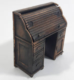 Vintage 1975 Durham Industries Holly Hobbie "Old Fashioned Collectors Miniatures" No. 11 Die Cast Metal Antique Roll Top Desk That Opens