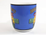 Bright And Early Coffee Blue and White Ceramic Coffee Mug Cup