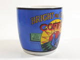 Bright And Early Coffee Blue and White Ceramic Coffee Mug Cup