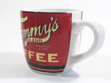 Tommy's Brand Balanced Blend Coffee Red Ceramic Coffee Mug Cup