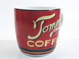 Tommy's Brand Balanced Blend Coffee Red Ceramic Coffee Mug Cup