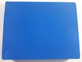 Vintage 1970 Lesney Matchbox Super Fast Light Blue 48 Car Collector's Carrying Case with Yellow BMC Pininfarina Graphics - Missing 2 Trays