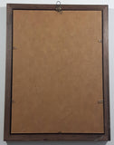 Vintage Dewar's Scotch Whisky 10" x 13" Wood Framed Pub Mirror