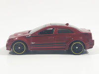 2013 Hot Wheels HW Showroom Asphalt Assault '09 Cadillac CTS-V Metallic Maroon Die Cast Toy Luxury Car Vehicle