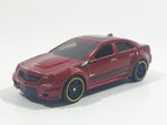 2013 Hot Wheels HW Showroom Asphalt Assault '09 Cadillac CTS-V Metallic Maroon Die Cast Toy Luxury Car Vehicle