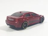 2013 Hot Wheels HW Showroom Asphalt Assault '09 Cadillac CTS-V Metallic Maroon Die Cast Toy Luxury Car Vehicle