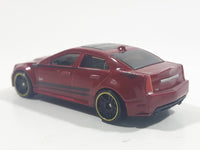 2013 Hot Wheels HW Showroom Asphalt Assault '09 Cadillac CTS-V Metallic Maroon Die Cast Toy Luxury Car Vehicle