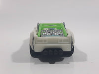 2011 Hot Wheels Attack Pack Pile Driver Pearl White Die Cast Toy Car Vehicle