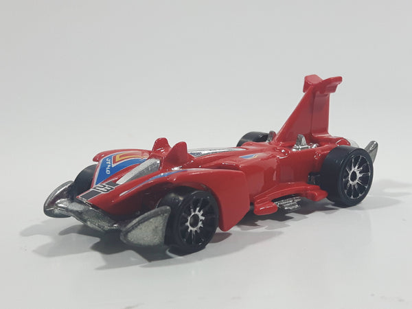 2011 Hot Wheels HW Video Game Heroes Jet Threat 4.0 Red Die Cast Toy Car Vehicle - No Wings