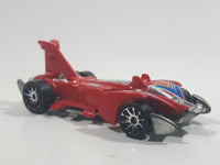 2011 Hot Wheels HW Video Game Heroes Jet Threat 4.0 Red Die Cast Toy Car Vehicle - No Wings