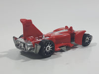 2011 Hot Wheels HW Video Game Heroes Jet Threat 4.0 Red Die Cast Toy Car Vehicle - No Wings